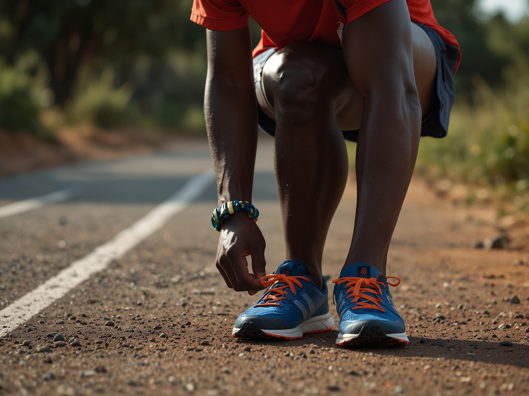 Athlete encouraging registration